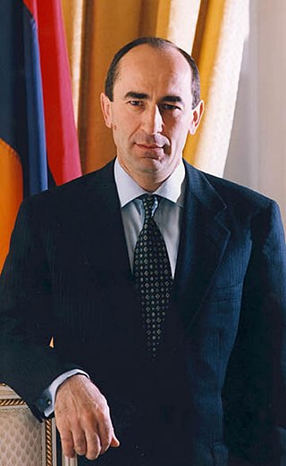 <span class="mw-page-title-main">Robert Kocharyan</span> Former leader of the Nagorno-Karabakh Republic and Armenia