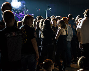 Publiczność przed koncertem zespołu Łąki Łan