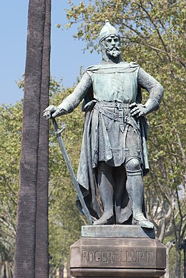 Памятник Руджеро ди Лауриа в Барселоне
