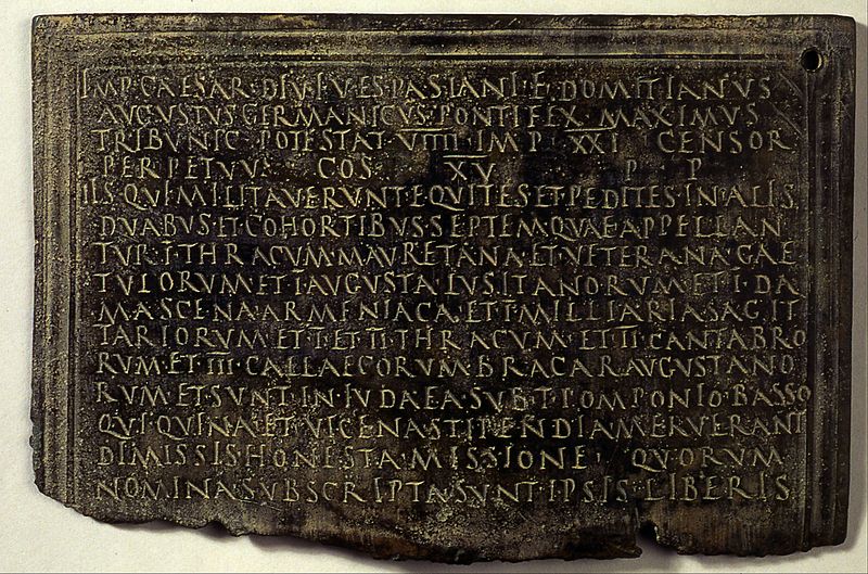 File:Roman Military Diploma - Google Art Project.jpg