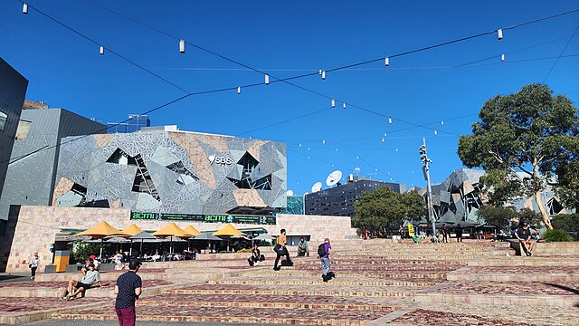 SBS building in Federation Square