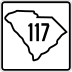 South Carolina Highway 117 marker