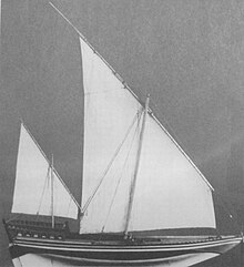 Model of a sambuk with two settee sails Sambuk.jpg