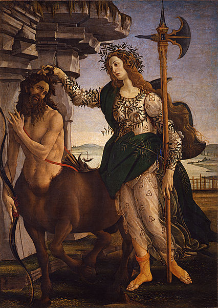 Pallas Athene Taming a Centaur.