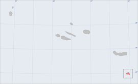 Umiestnenie ostrova Santa Maria v rámci Azorských ostrovov