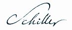 Friedrich Schiller, podpis