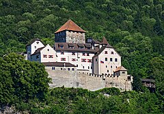 Zamek w Vaduz.