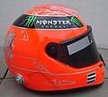 Schumacher's helmet design in 2011