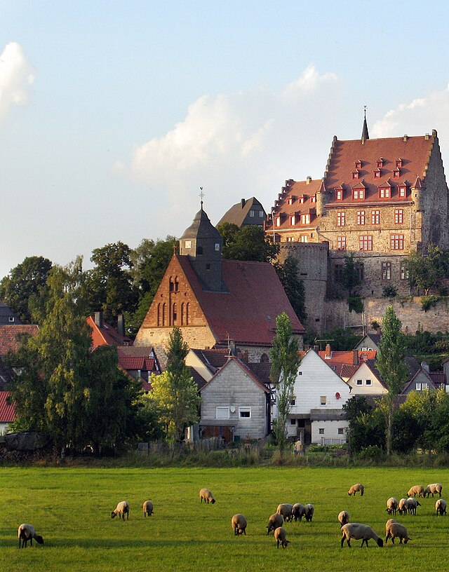 Хессен. Замок Трендельбург (Trendelburg). Земля Гессен. Замок швальнштадт земля Гессен Германия. Гессен Германия достопримечательности.