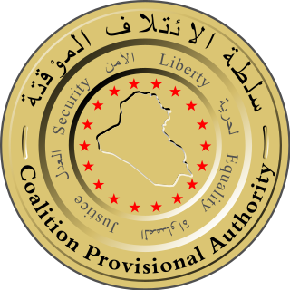<span class="mw-page-title-main">Iraqi Governing Council</span> 2003–2004 provisional government of Iraq