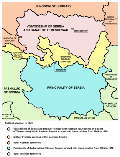 The Principality of Serbia from 1833–1878