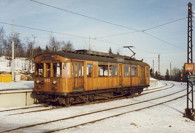 HkB 600 tram during the early 1990s