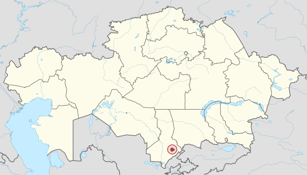 Shymkent in Kazakhstan.svg