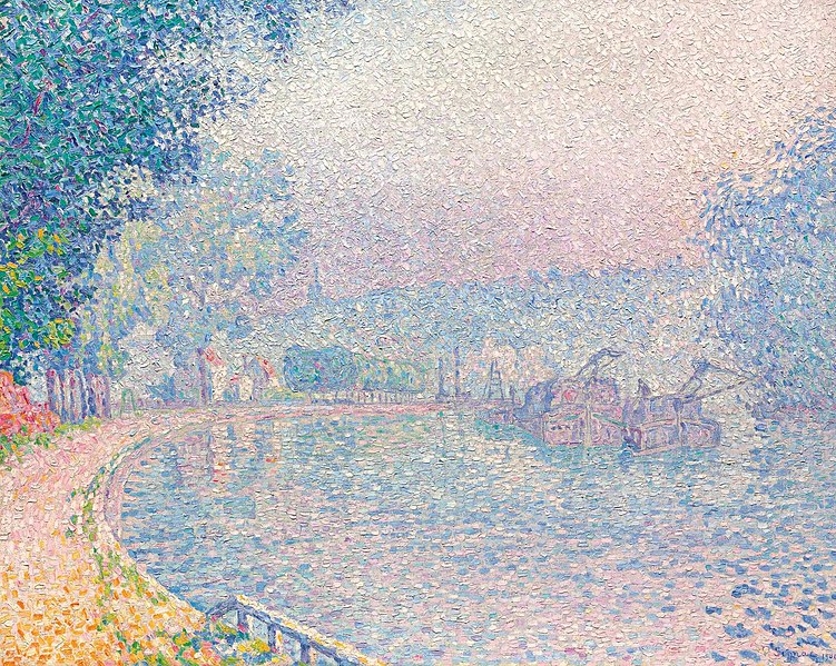 File:Signac - Samois, La Berge, matin, 1901, lot-5650332.jpg