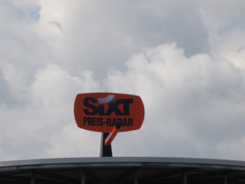 File:Sixt sign at the Hannover Airport.jpg