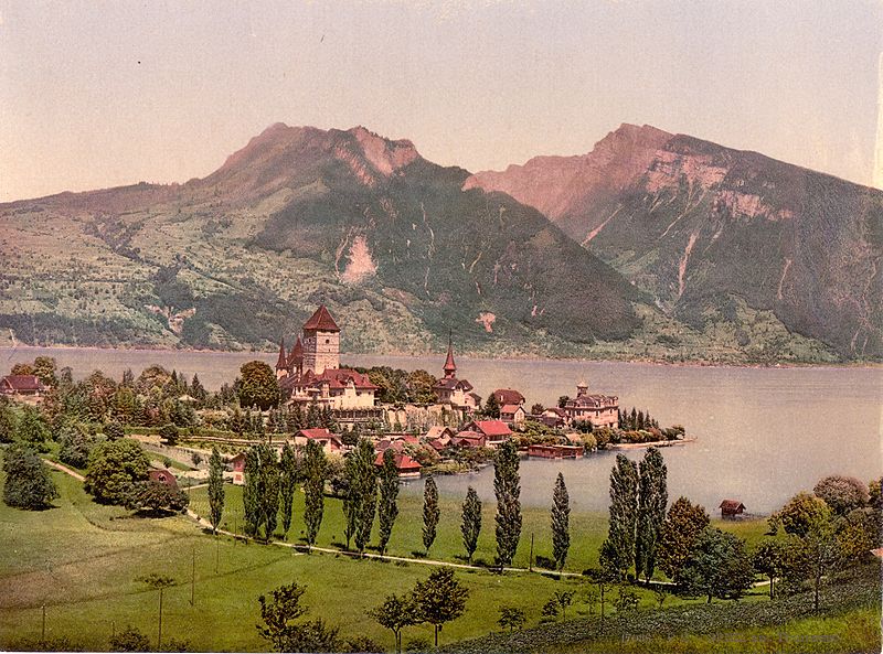 File:Spiez am Thunersee um 1900.jpg