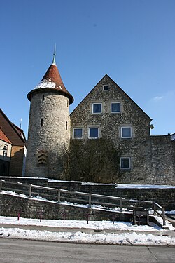 historische Stadtmauer von Crailsheim