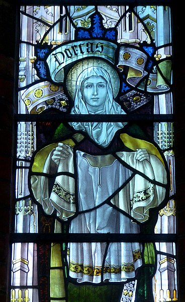 File:Stained-Glass Window of Dorcas in the Church of St John the Evangelist, Sidcup.jpg