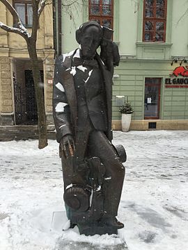 Statue in Bratislava, Slovakia