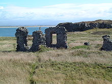 The ruins of St Dwynwen's Church, Llanddwyn