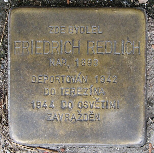 File:Stolperstein für Friedrich Redlich.JPG