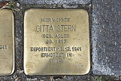 Stolperstein für Gitta Stern