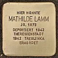 Stumbling stone for Mathilde Lamm (Simmelsdorf) .jpg