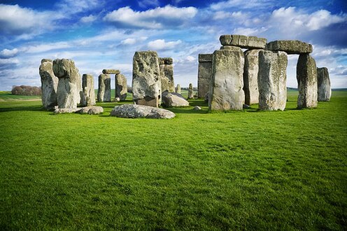 Ensemble mégalithique de Stonehenge, Grande-Bretagne.