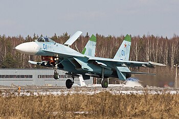 Sukhoi Su-27 from Russian Knights aerobatic te...