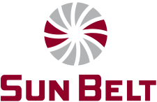 Logo Sun Belt v barvách Troy. Svg