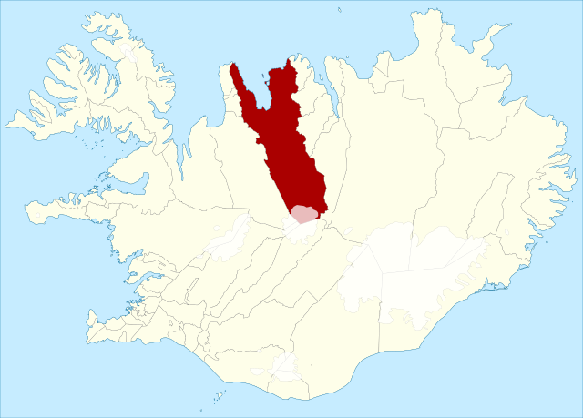 斯卡加菲厄泽在冰岛的位置