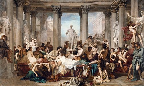 The Romans in their decadence, Thomas Couture (1847), the Musée d'Orsay