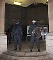 TSG Police guarding Tesco Express, Westminster.jpg