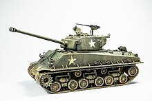 Tamiya's U.S. Medium Tank M4A3E8 Sherman "Easy Eight". Kit 35346 from 2015.
