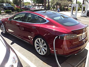 Tesla Model S at a Supercharger station.jpeg