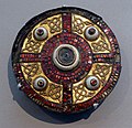 Anglo-Saxon brooch from Milton, Oxfordshire, in the Victoria and Albert Museum in South Kensington.