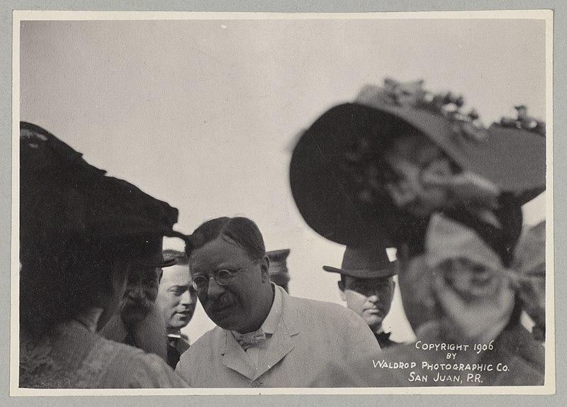 File:The President on wharf at Ponce Playa meeting committee of ladies LCCN2013649476.jpg