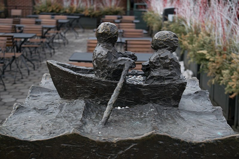 File:The Rowers, Central Park Boathouse.jpg