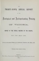 Gambar mini seharga Berkas:The annual report of the Zoological and Acclimatisation Society of Victoria, and report of the annual meeting of the Society (IA annualreportzoo29zool).pdf