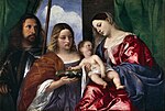 Titiaan, 1516-1520, Madonna met Kind met Dorothea en Sint Joris, Museo del Prado