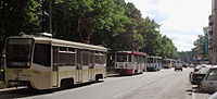 Миниатюра для Файл:Tram traffic jam on the Serpukhovsky Val.jpg