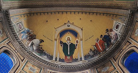 Transept ceiling of Saint Spyridon Serbian Orthodox Church