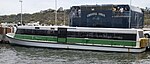 Monohull ferry at a jetty