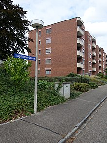Traugott-Meyer-Strasse i Aesch Basel-Country, Schweiz