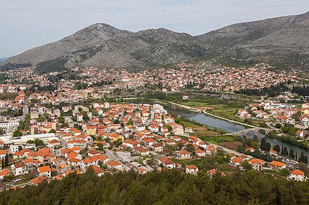 Aerial view of Trebinje