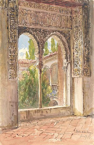 Truman Seymour, View into Courtyard, Alhambra.jpg