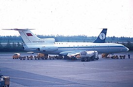 Tu-154 Sheremetyevsky JSC ("Aeroflot"), idéntico al estrellado[* 1]