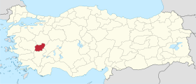 Pozicija provincije Uşak na karti Turske