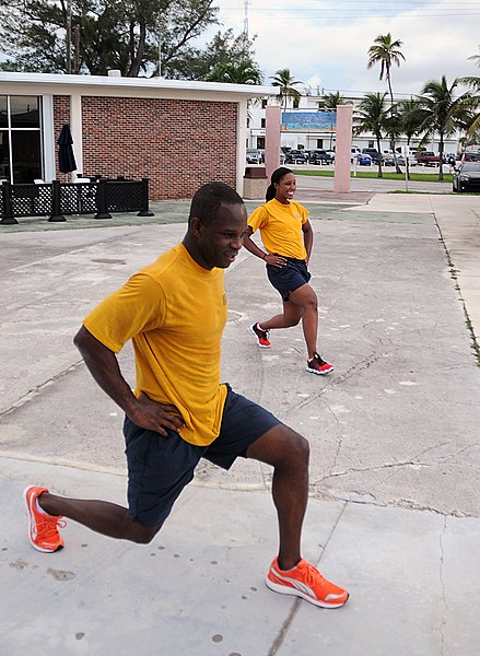 File:U.S. Navy Gas Turbine Systems Technician (Mechanical) 2nd Class Milton Lovelace, left, and Logistics Specialist Seaman Brittney Joseph, both assigned to the Naval Air Station (NAS) Key West port operations 130828-N-YB753-041.jpg