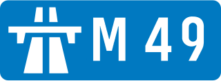 <span class="mw-page-title-main">M49 motorway</span> Motorway in England